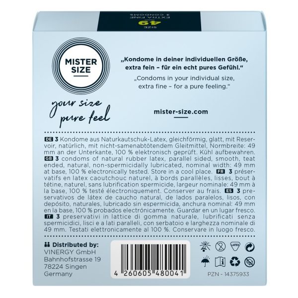 MISTER SIZE 49 MM 3 KONDOMA