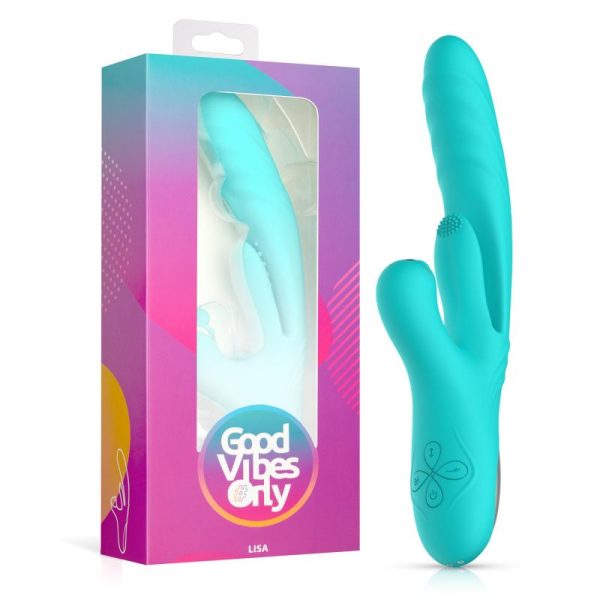 Silikonski Potisni rabbit vibrator sa stimulatorom G-točke Lisa